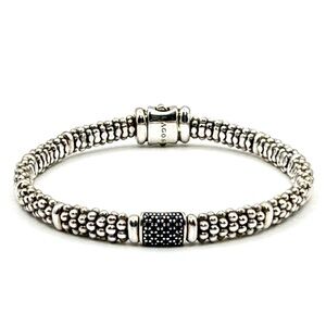 Lagos Black Diamond Caviar Bracelet